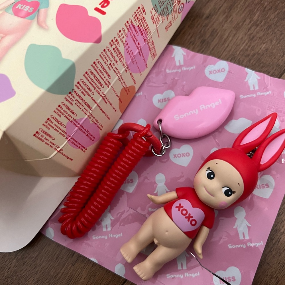 Sonny Angel Red Bunny Keychain